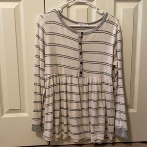 Striped Long sleeve top